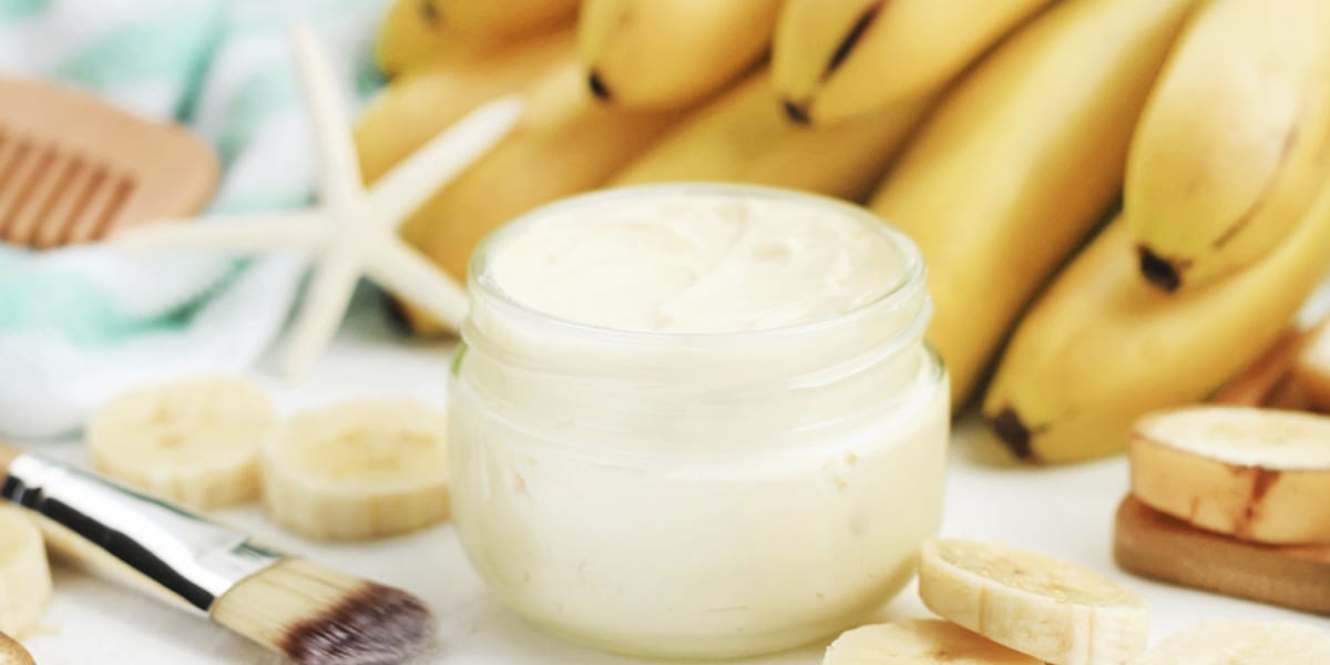 Mascarilla con platano