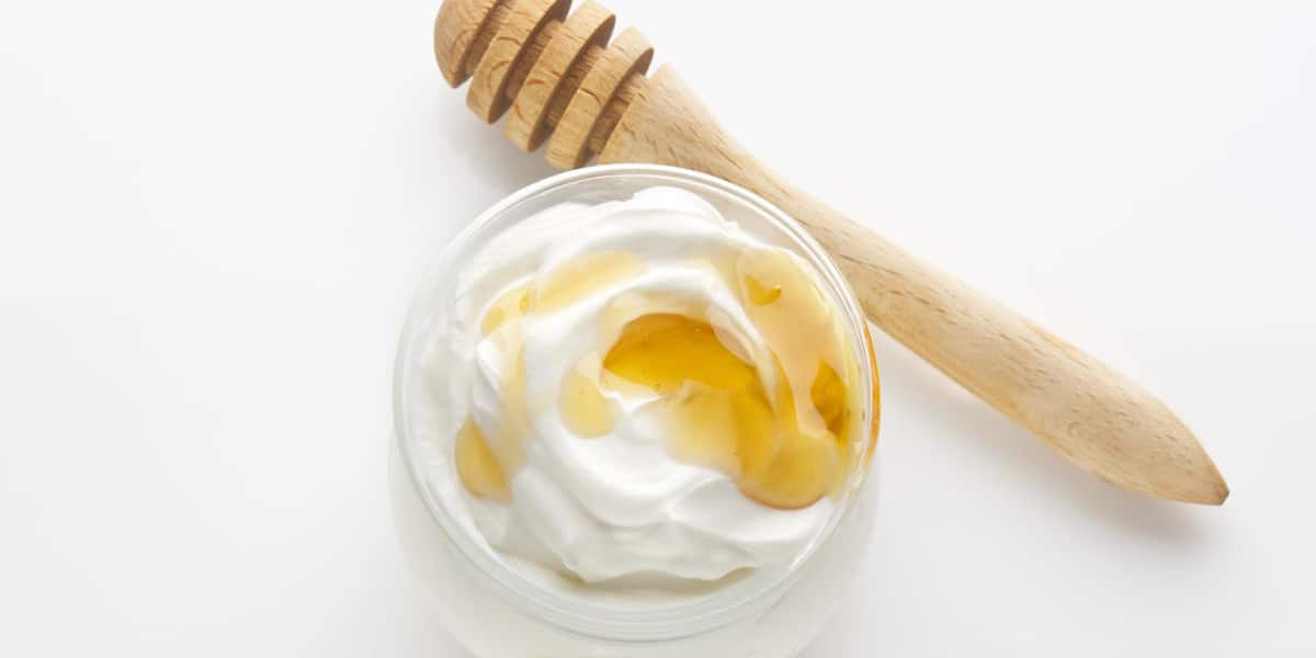 Mascarilla con yogur